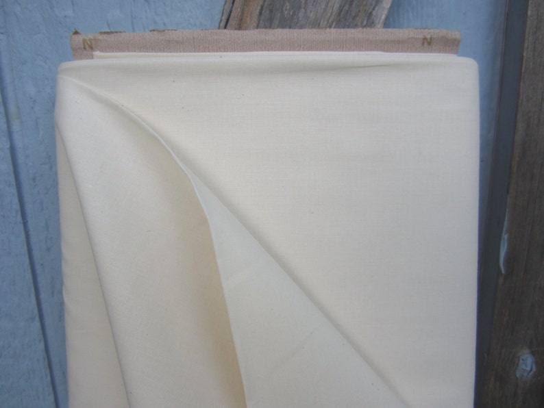 Organic Cotton Muslin Fabric Natural Creamy White Color Etsy