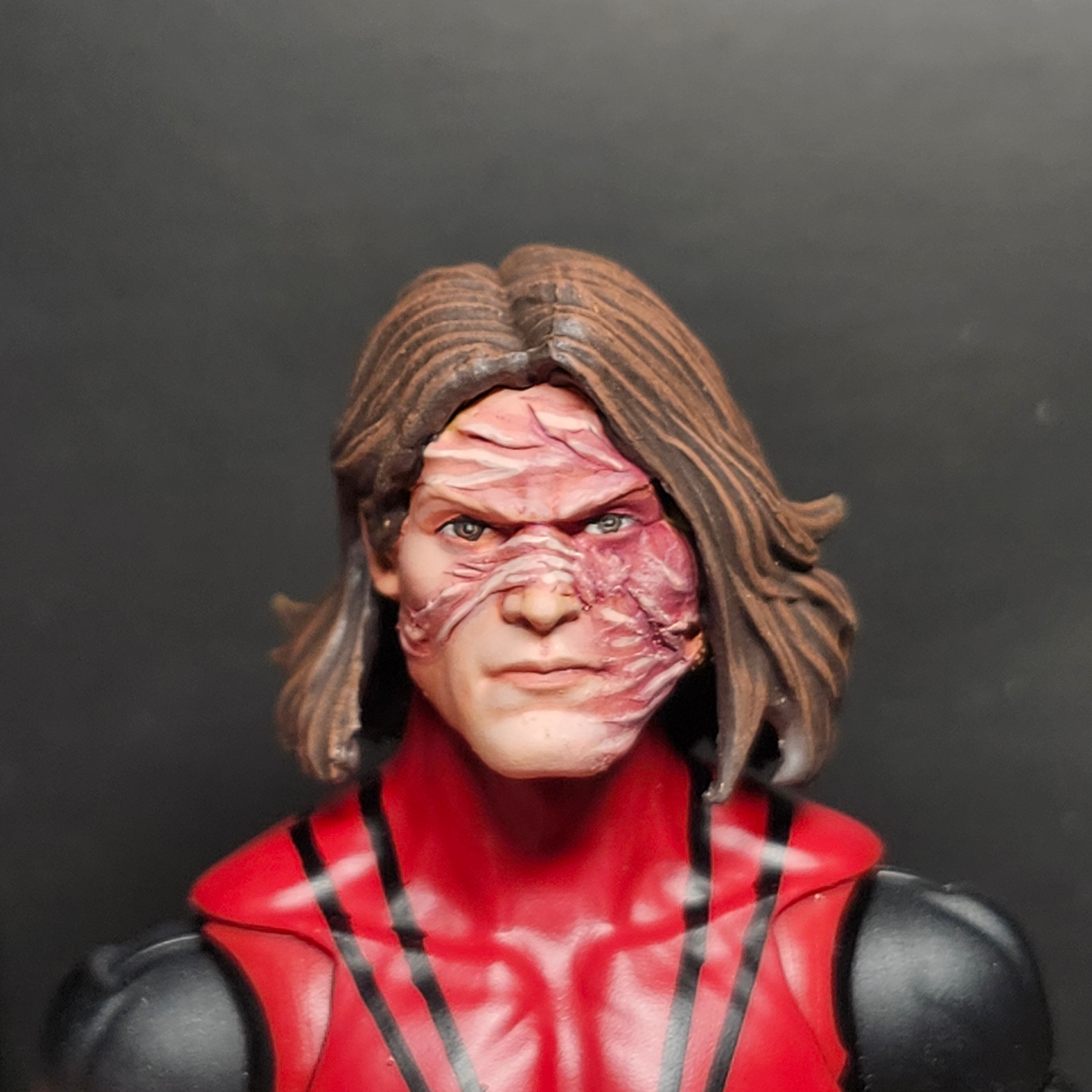 HEAD ONLY Custom Painted 1/12 Marvel Legends Kaine Head Spiderman - Etsy