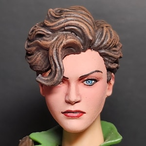 ENDAST HUVUD Specialmålat 1/12 Marvel Legends Gi Joe Classified Lady Jaye-huvud