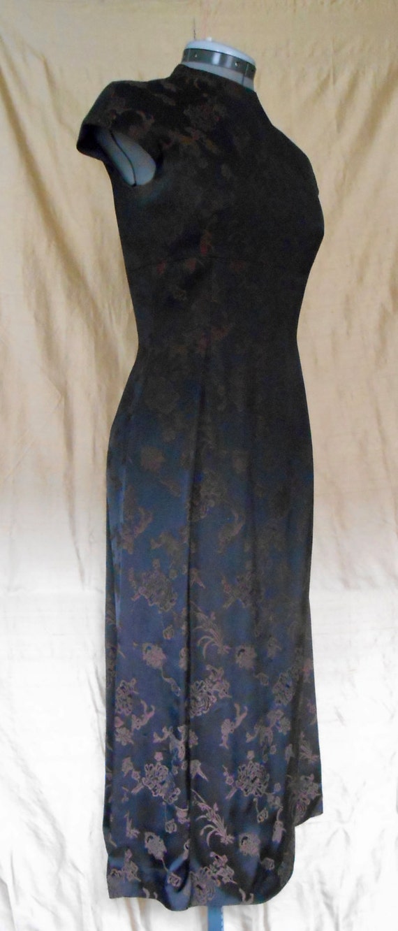 Asian Print Tahari Cocktail Dress - image 2