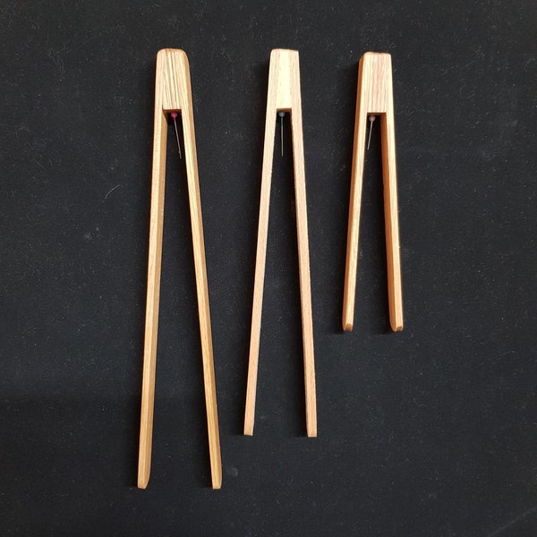Toast tongs | tea bag tongs | ice tongs | cake and slice tongs | Wooden Kitchen Tongs | made in Great Britain | FREE POSTAGE
