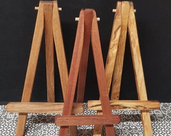 Easel Display Stand | Phone Stand | Phone Holder | Picture Holder | Mini wooden easel | Tabletop Display | Made in Great Britain
