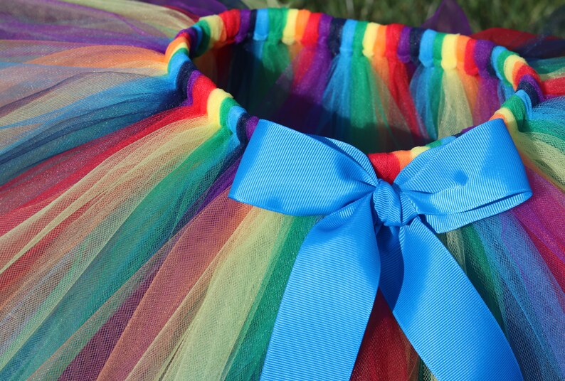 Rainbow Tutu Skirt newborn baby girl toddler child 6 12 24 Etsy