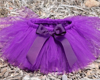 Purple Tutu Skirt 'Royalty' - newborn baby girl toddler child 6 12 24 months 1 2 3 4 5 6 7 8 years