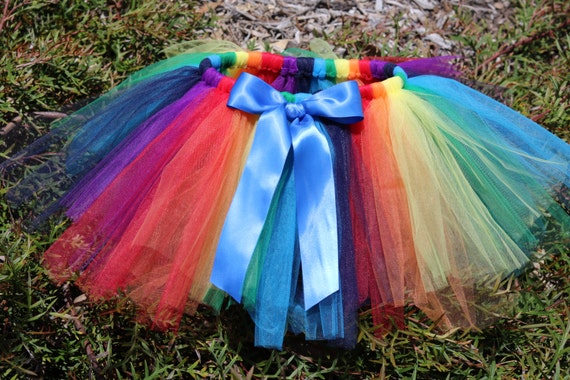 child rainbow tutu