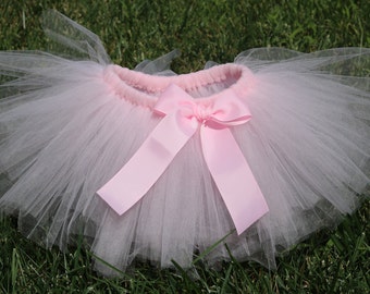 Pale Pink Tutu Skirt 'Fairy Floss' - newborn baby girl toddler child 6 12 24 months 1 2 3 4 5 6 7 8 years