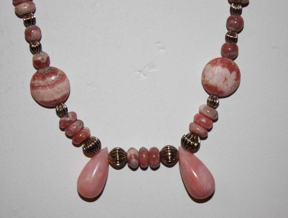 Vintage Estate Pink Coral Necklace Handmade Sterl… - image 3