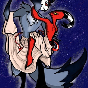 HelluvaBoss Stolas Blitzo Stolitz Fan Kunstdruck