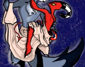 HelluvaBoss Stolas Blitzo Stolitz Fan Art Print