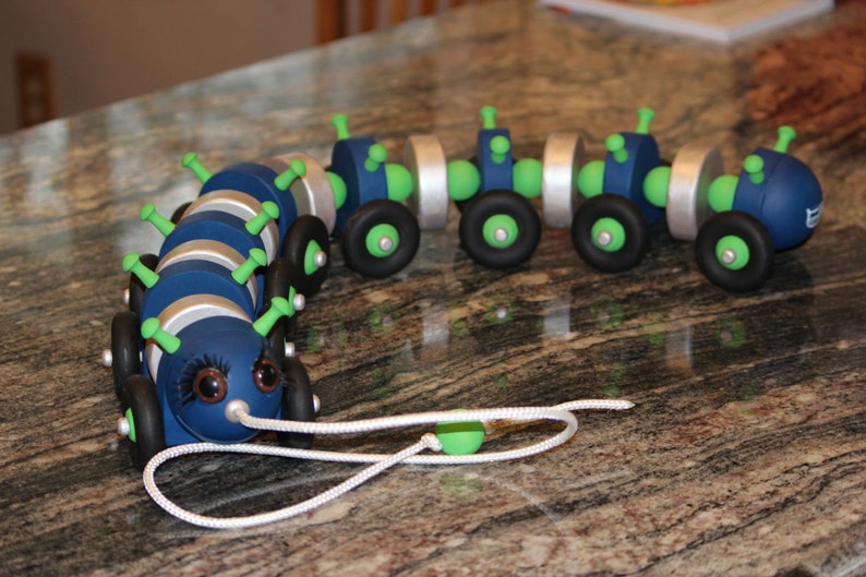 wooden caterpillar etsy