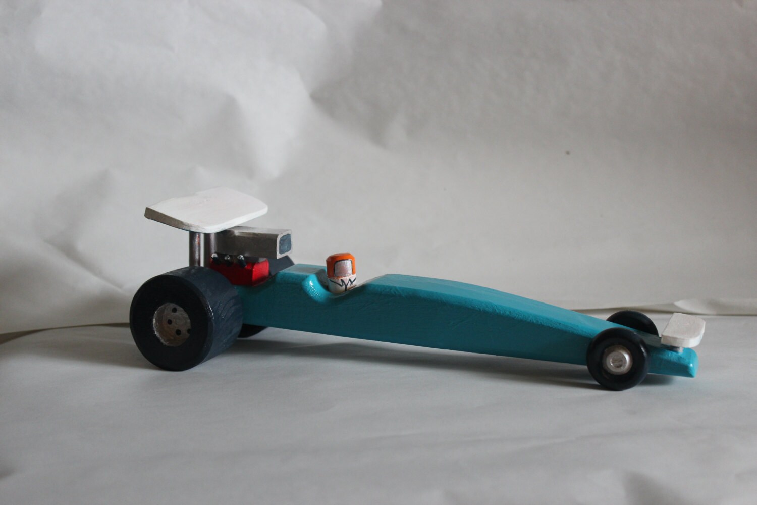Wooden Drag Racing Car Toy Etsy