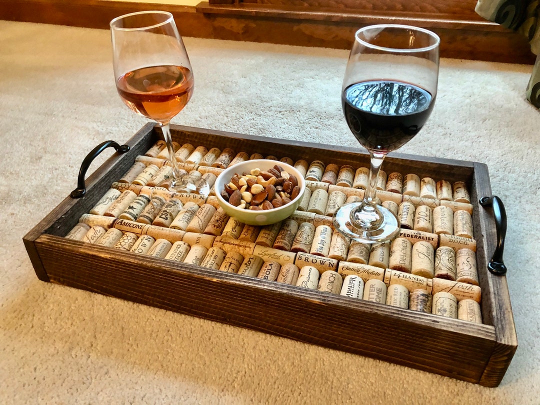 Wine Cork Serving Tray Etsy