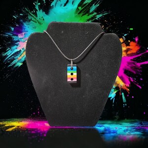 Queer Pride Brick Necklace || LGBTQIA Queer Black Blue Green White Yellow Pink birthday present partner bespoke gift pride Gay