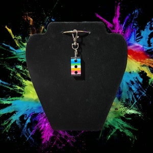 Queer Pride Brick Earrings || LGBTQIA Queer Black Blue Green White Yellow Pink birthday present partner bespoke gift pride Gay
