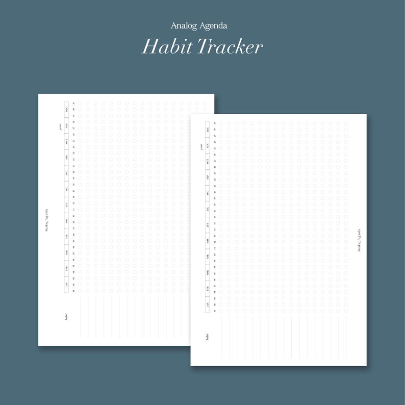 Printable | Habit Tracker | A5 Size | Undated | Digital Download PDF - Etsy