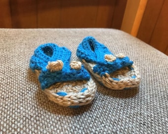 Fait à la main au crochet bébé Bootie sandales