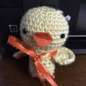 Crocheted Amigurumi Chick