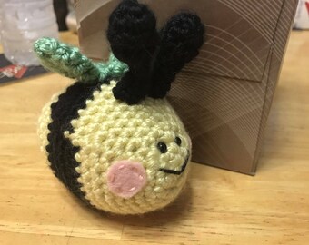 Crocheted Amigurumi Bumblebee