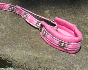 Martingale Leash slip leash barn hunt agility fast cat lore coarse dog sports PINK JOHN DEERE