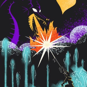 Fantasmic and Kingdom Hearts Parody Art Prints