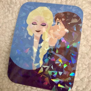 Holosticker Frozen Wicked Parody Cracked-Ice