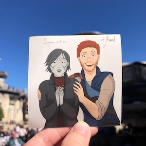 Nachtschwester Merrin und Cal Kestis Sticker