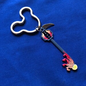 Kingdom Hearts Keyblade Keychains Hand-painted With Charms - Etsy
