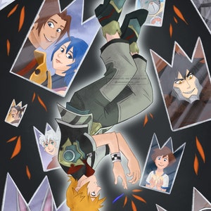 Ven Lost Memories Art Print Poster and Postcard Sizes - Kingdom Hearts, Birth By Sleep