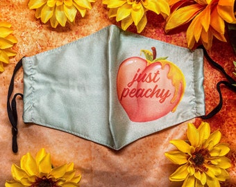 Just Peachy Face Mask with Filter Pocket