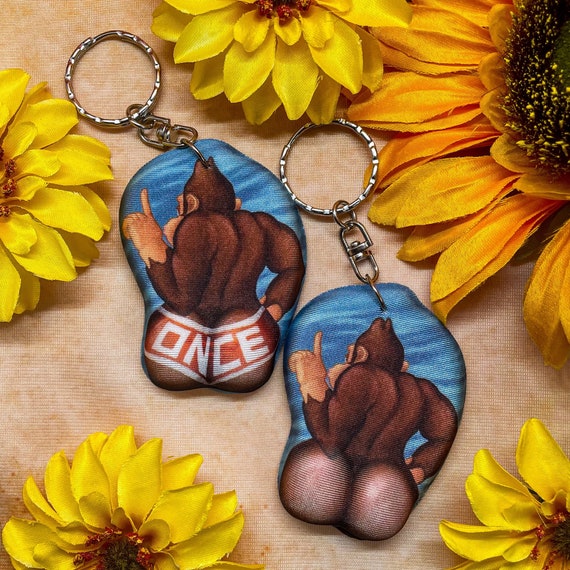 Donkey Kong ONCE Booty Keychain 3D Mini Mousepad Etsy