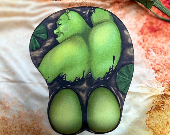 Shrexy Swamp Ass Booty 3D Mousepad