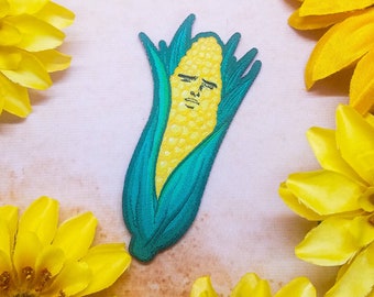 Yaoi Corn Iron-On Patch Woven 3" x 2.5"