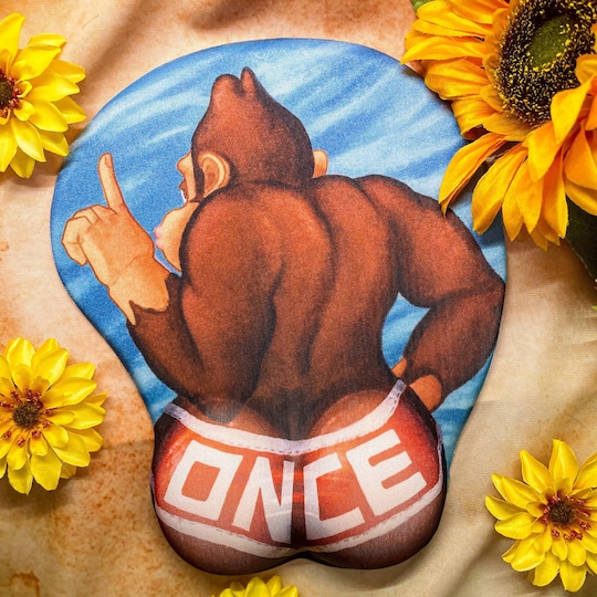 Donkey Kong ONCE Booty 3D Wrist Rest Mouse Pad