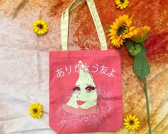 Thank You My Friends Anime Pizza Tote ありがとう 友 よ