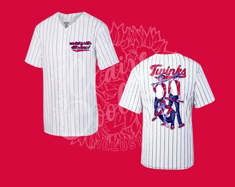 Twinks Pinstripe Button Baseball Jersey Unisex Pride LGBTQ Shirt