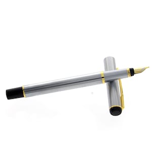 Personlized Free Engraving stainless steel Fountian Pen Holiday Business Gift with Engraved Free Metal Pen Box