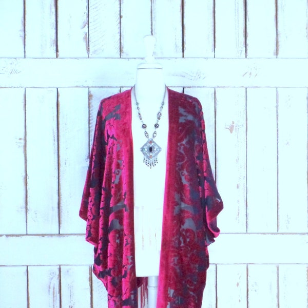 Burnout Velvet Cardigan