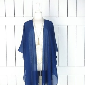 blue kimono cardigan