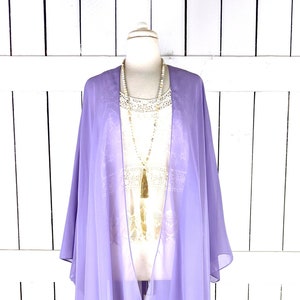 Sheer chiffon kimono cardigan cover up