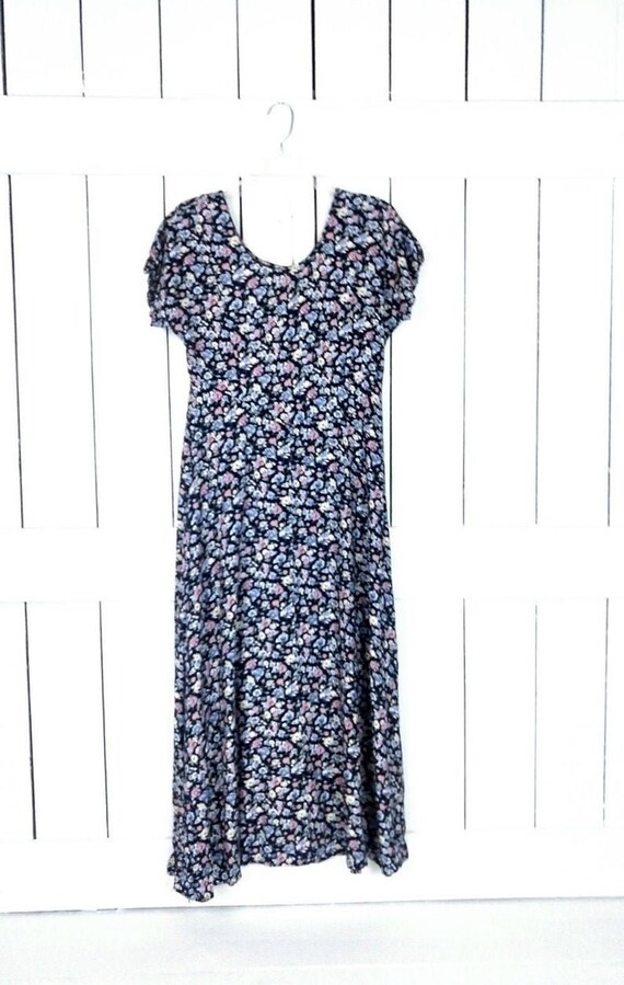 90s vintage All That Jazz floral maxi dress/1990s