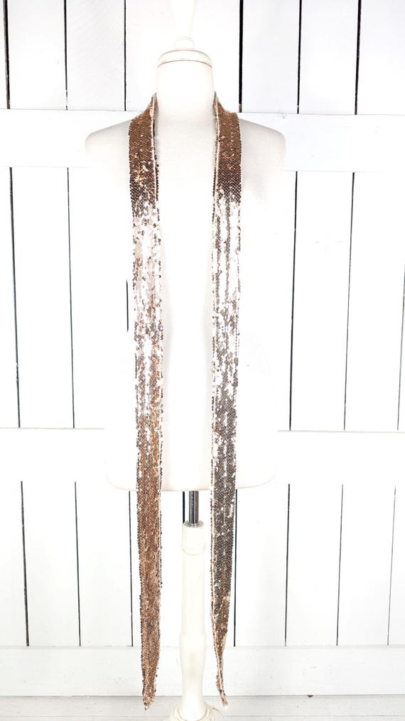 Sequins skinny long sash tie belt/skinny sequin choker scarf necklace Accessories | Sequins Skinny Long Sash Tie Beltskinny Sequin  main image 3