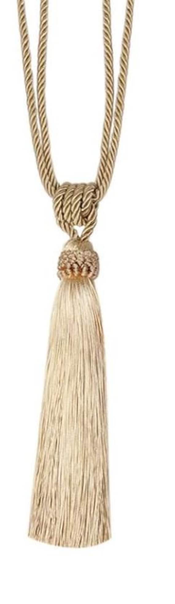 Double Braided Rope Silky Tassel Chord Tie Belt - Etsy display picture 2