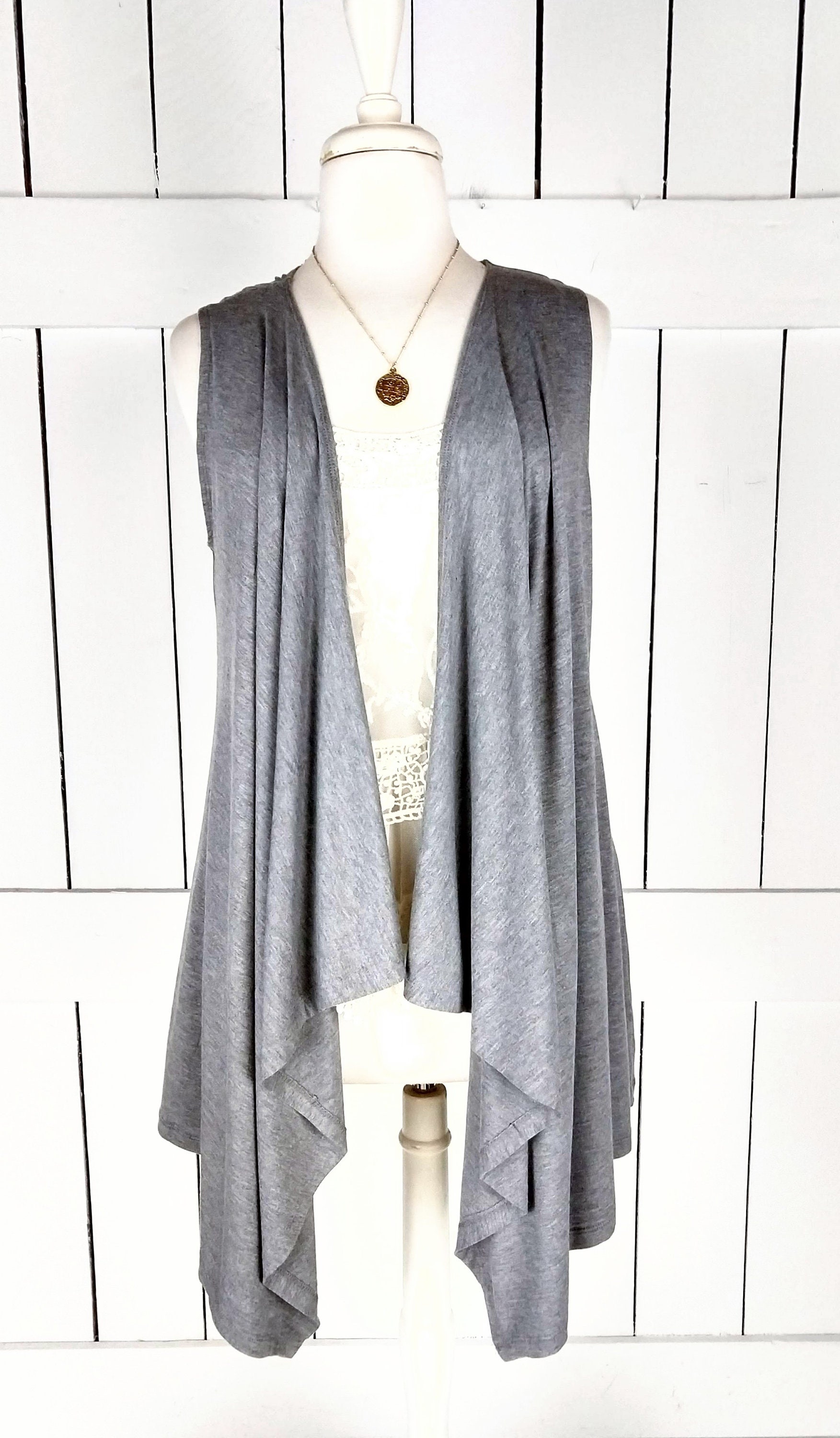 Gray duster sweater sale