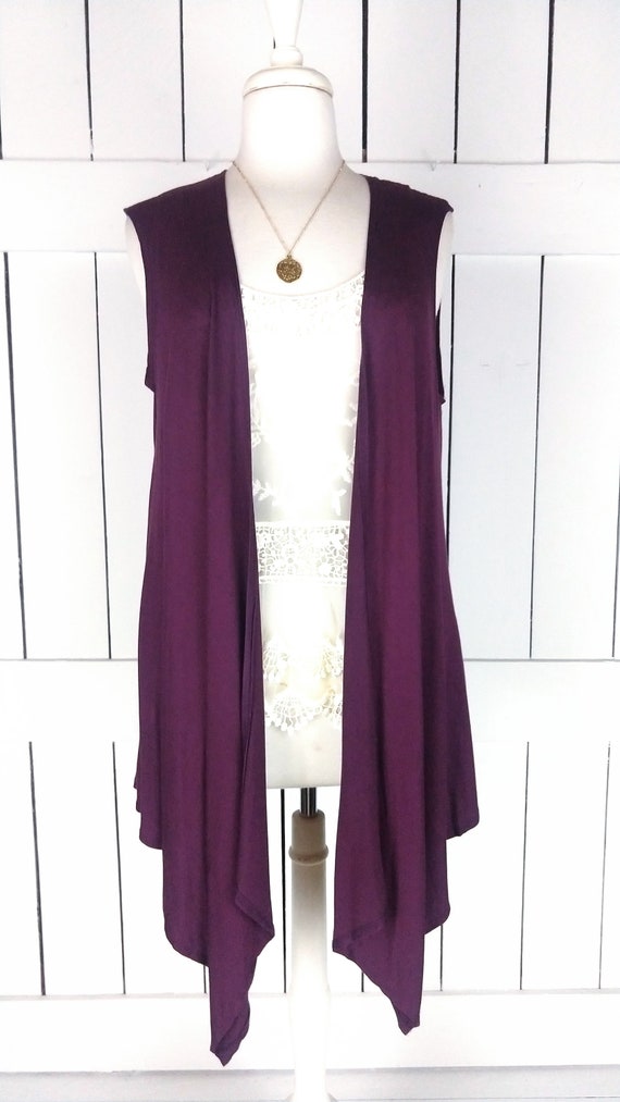 Purple duster sweater hotsell