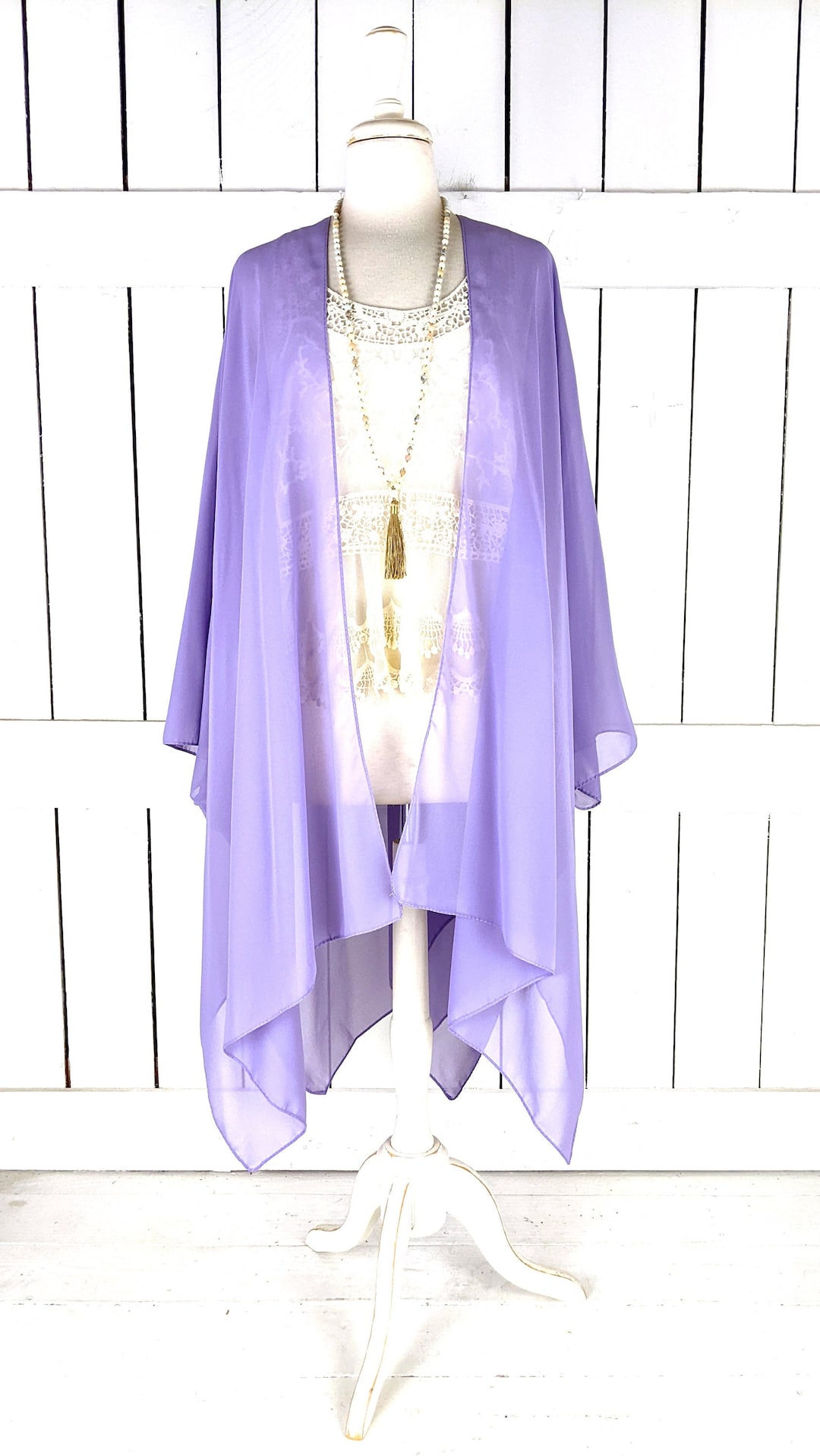 Patterned chiffon cover up