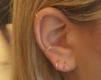 Small silver hoops, Boho earrings, Gold earrings, Simple hoops, Tiny hoop earrings, Hoop earring, Simple earrings, Silver hoop, Thin hoops