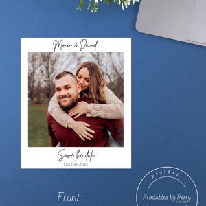 Polaroid save the date, Digital Download save the date