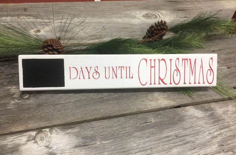 Tage Bis Weihnachten 2022 Countdown Christmas Countdown Schild Tage bis Weihnachten Tafel Etsy