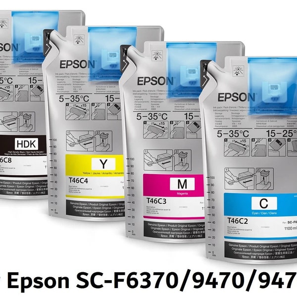 Genuine Epson Dye Sublimation Ink for SureColor F6370/9470/9470H