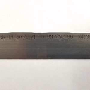 2pt. 0.937&quot; Center Face (CF) Steel Rule Blade for Cutting Dies, 50m Coil